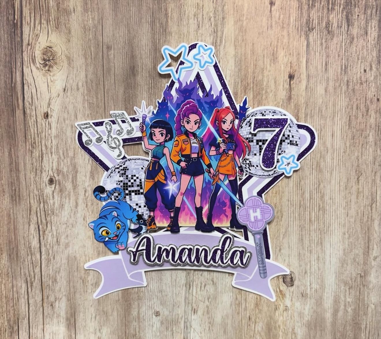 Demon Hunter Cake Topper K-pop