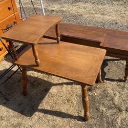 VINTAGE MOOSE HEAD END TABLE