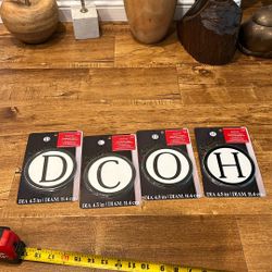 Christmas/Magnet Letters D C O H