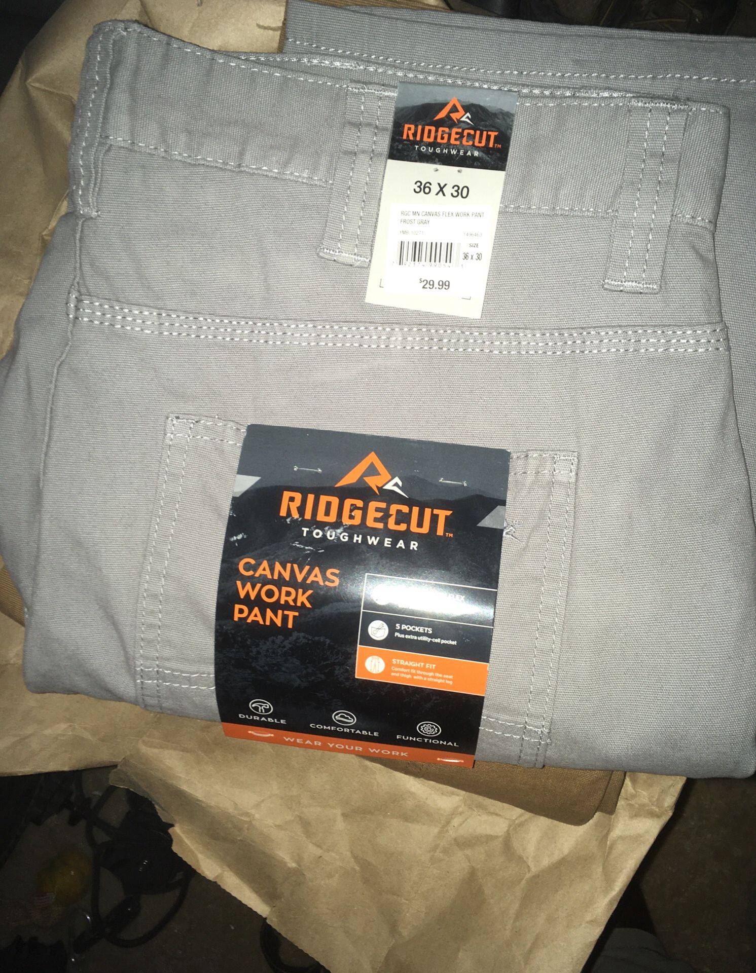 Ridgecut Toughwear Work Pants 36x30