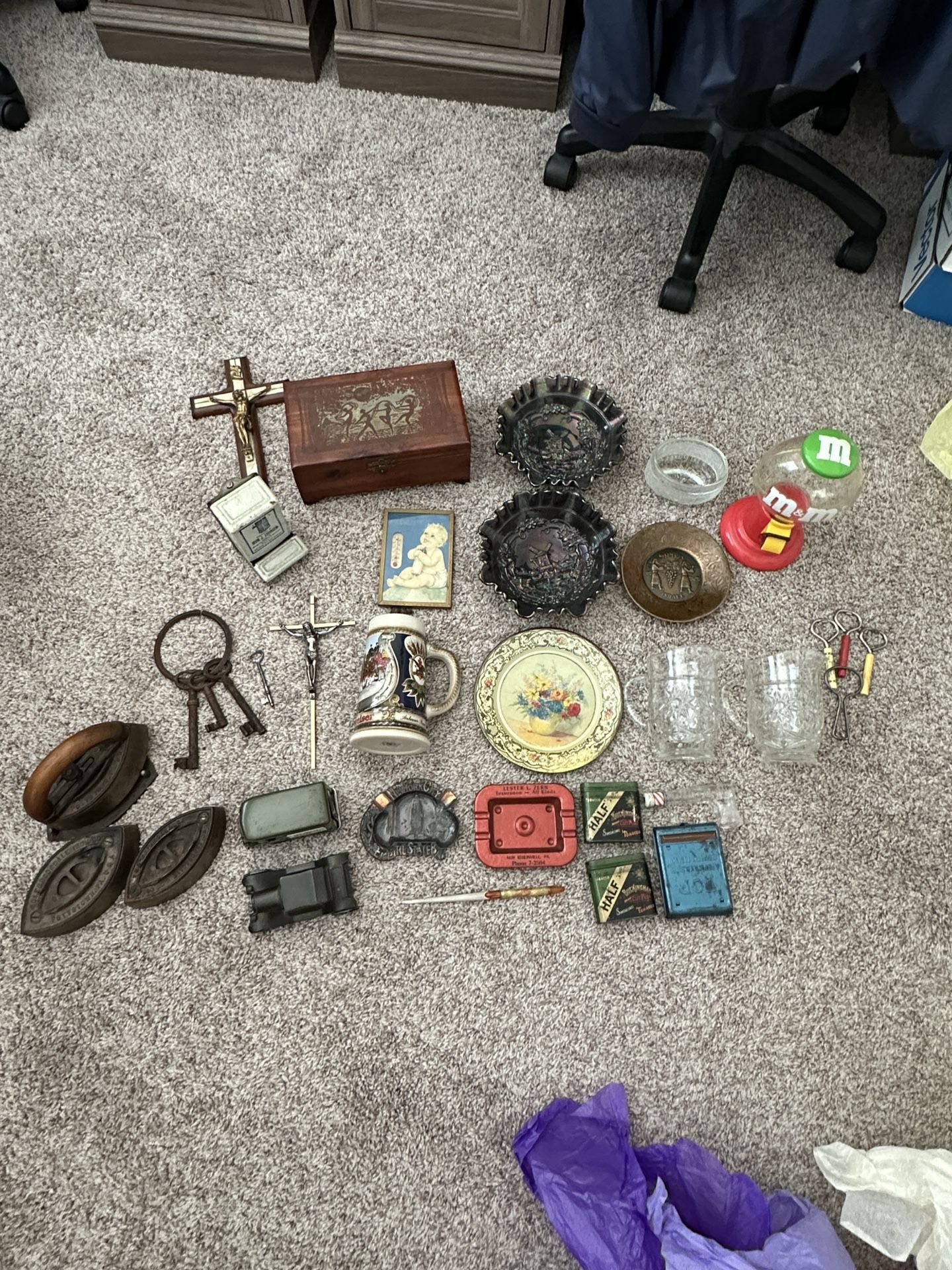Antique Miscellaneous Lot For Sale 33 Items