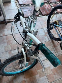 Kids Mountain Bike White and Teal