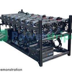 Mining Machine (Mining Rig) 8 GPUs GIGABYTE AORUS GeForce RTX 3070 8GB GDDR6 Graphics Cards & All Components, 478MH/s
