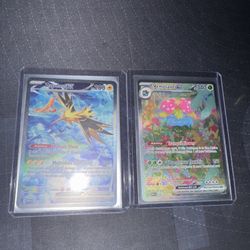 Pokémon Scarlet And Violet 151 TCG Zapdos Ex And Venusaur Ex