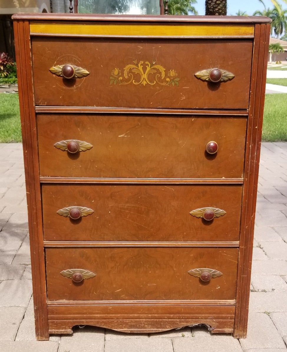 Antique tall dresser