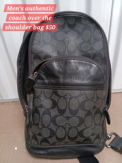Men's over the shoulder coach bag