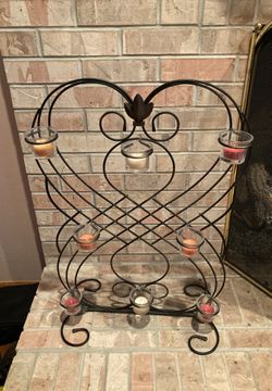 Wall/Hearth candle holder