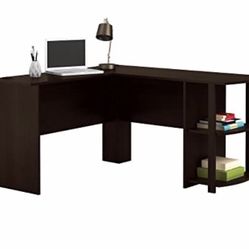 Ameriwood Home L- Shaped Desk With Bookshelves
