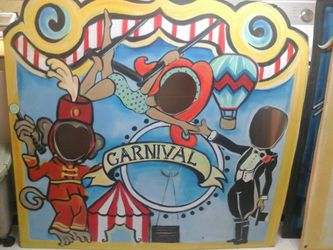 Carnival photo board party decoration