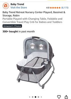 Baby Trend Retreat Nursery Center Playard Bassinet