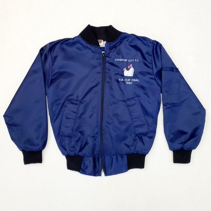 COVENTRY CITY Vintage 1987 FA Cup Final Wembley Jacket Football Jersey Shirt Top