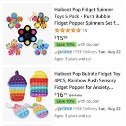 BRAND NEW FIDGET TOYS 