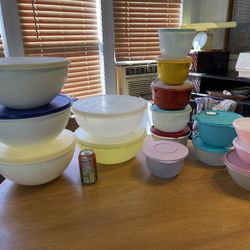 Tupperware bowls. $4-12 each. Rochester wa