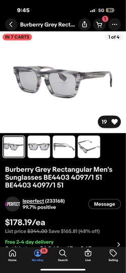 Burberry men’s shades (Model B4403F)