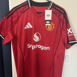 Adidas Manchester United 2025/26 Bruno Fernandes Home Soccer Jersey 8 L Large