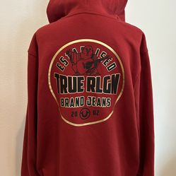 Drip Check: True Religion Gold Buddha Hoodie (Size XXL) ~77469