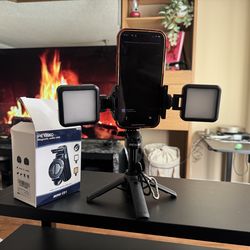 PEYAKO Magnetic Selfie Stick Tripod with Dual LED Lights