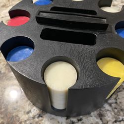 Vintage Rotating Poker Chip Caddie 