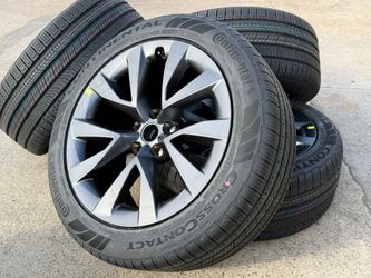 FREE DELIVER (4) OEM 2025 Tesla Model X 20" Cyberstream Gunmetal Continental TIRES W/ SENSORS