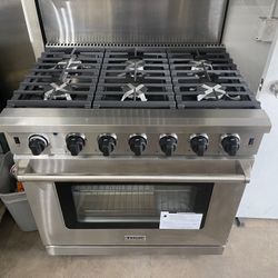 New Thor 36” Gas Burner Gas Range Stainless Free Delivery 