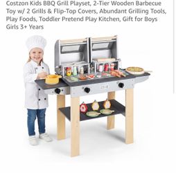 Kid bbq play set