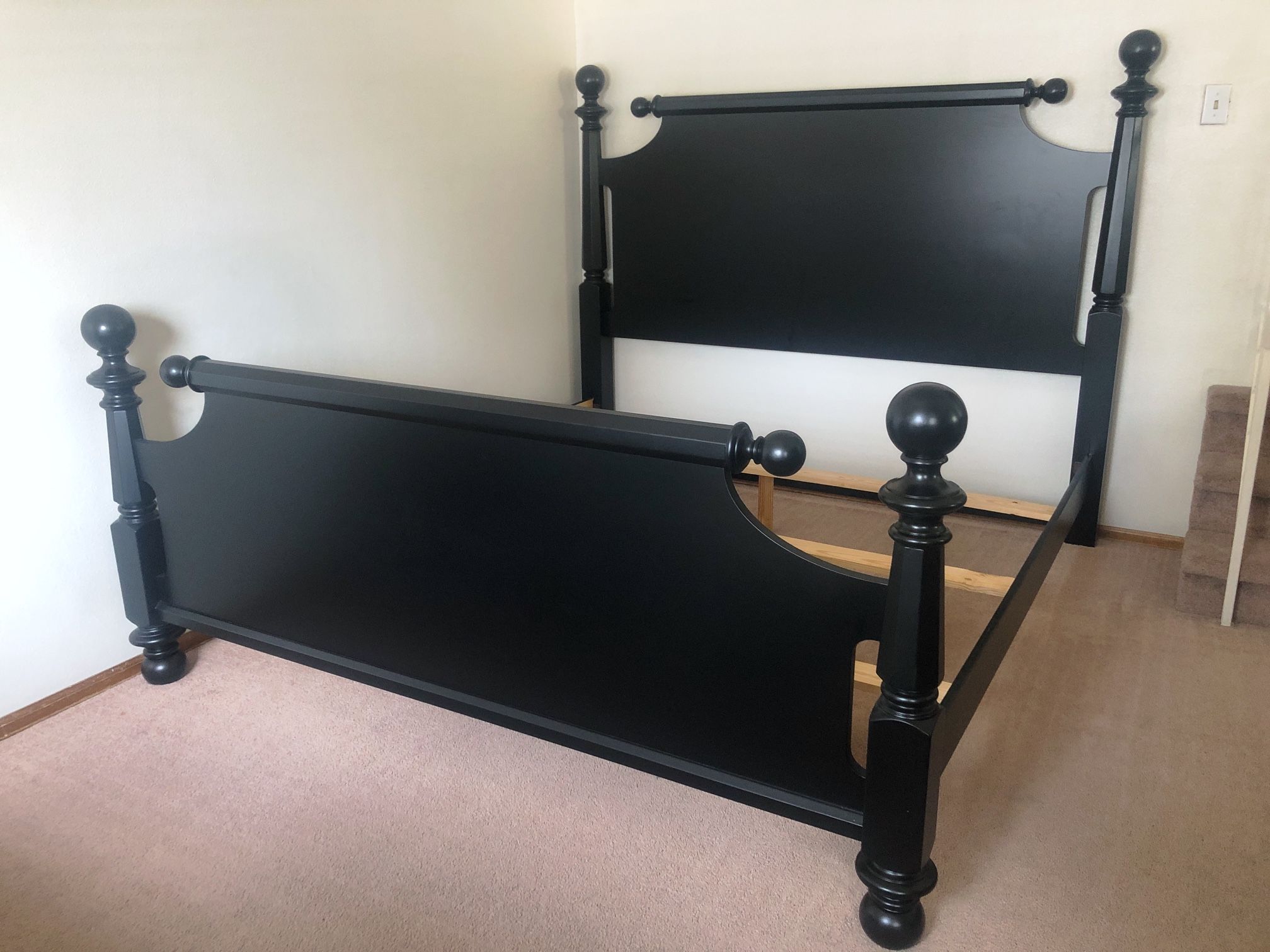 Brand New Progressive Furniture Woodlands Designs Black King Bed