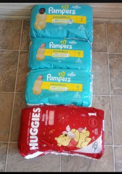 Pañales Size 1 los 4 paquetes x  $30 precio firme