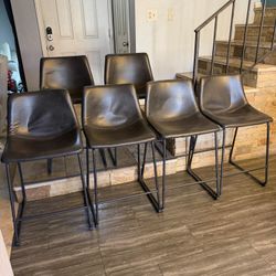 Set Up Six Matching 24 Inch Barstools Asking 175