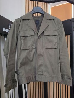Express Men Khaki Box Cut Jacket