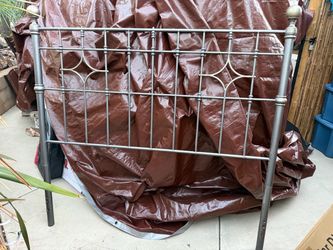 Queen Bed metal headboard