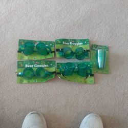St Patrick's Day Beer Goggles And Shot Glasses