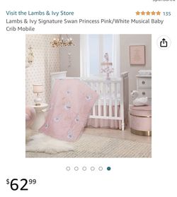 Lambs and Ivy Musical Baby Crib Mobile Swan Princess for Sale in Anaheim CA OfferUp
