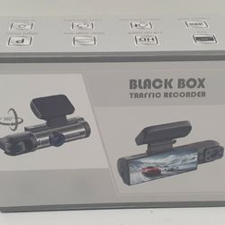New Black Box Traffic Recorder.  Front And Inside Car Recording. View Pictures 