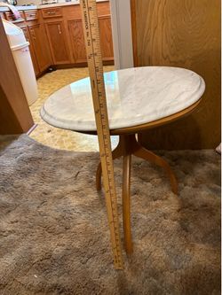 Big heavy marble side table