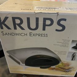 Krups Sandwich Express Grill And Panini Press