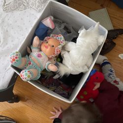 Box Of Studffed Toys