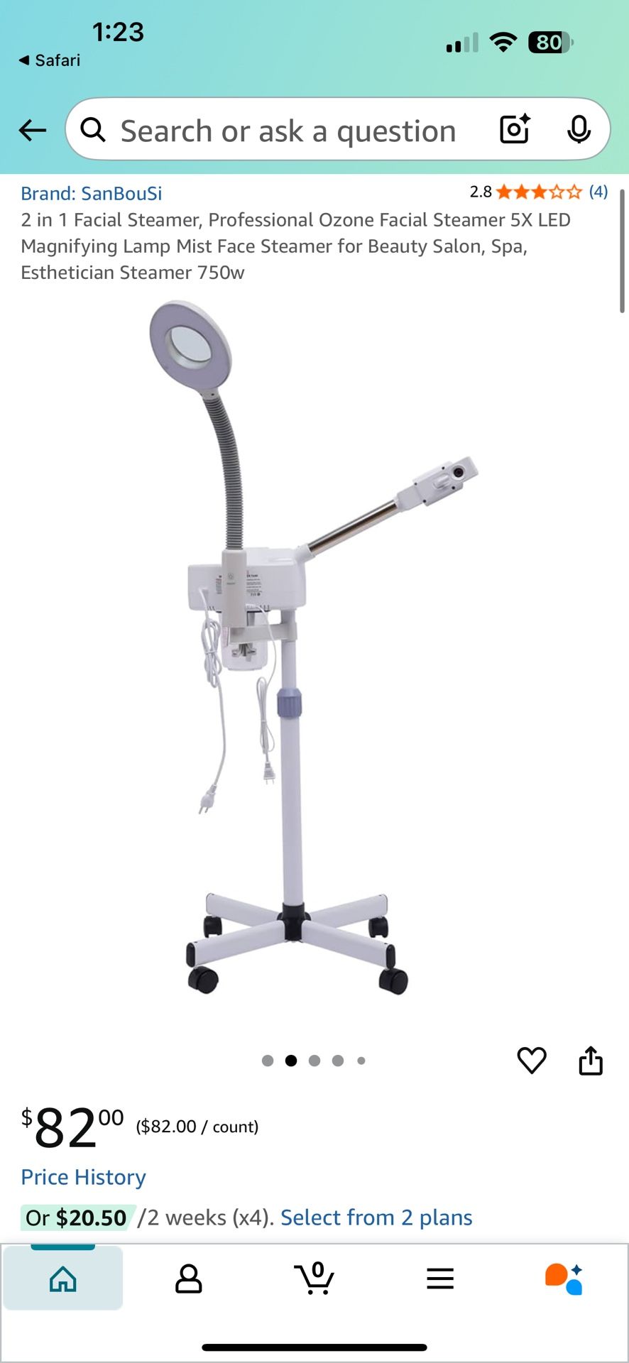 Esthetician steamer and mag lamp dt318