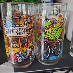 McDonald's Muppet Glassesx2 From 1980's