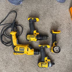 Dewalt 20vMax Drills and Light