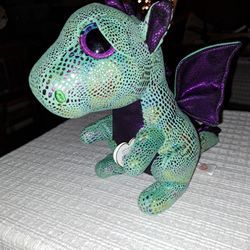 TY Beanie Boos 10 Inch CINDER Glitter Eyes