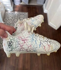 Youth size one soccer cleats