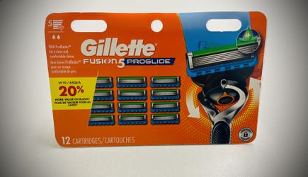 Gillette Fusion 5 proglide 12ct Cartridges