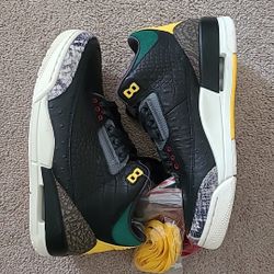 Air Jordan Retro 3 Animal Instinct 2.0" Size 9wmns/7.5 Men
