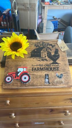 Wooden Farmhouse Style plaque