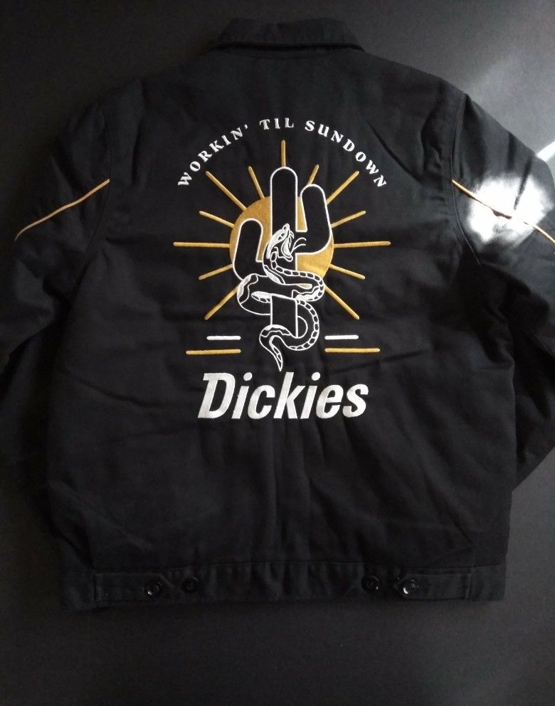 Dickies Western Cafe Racer Biker Eisenhower Mechanic Jacket Vintage Inspired
