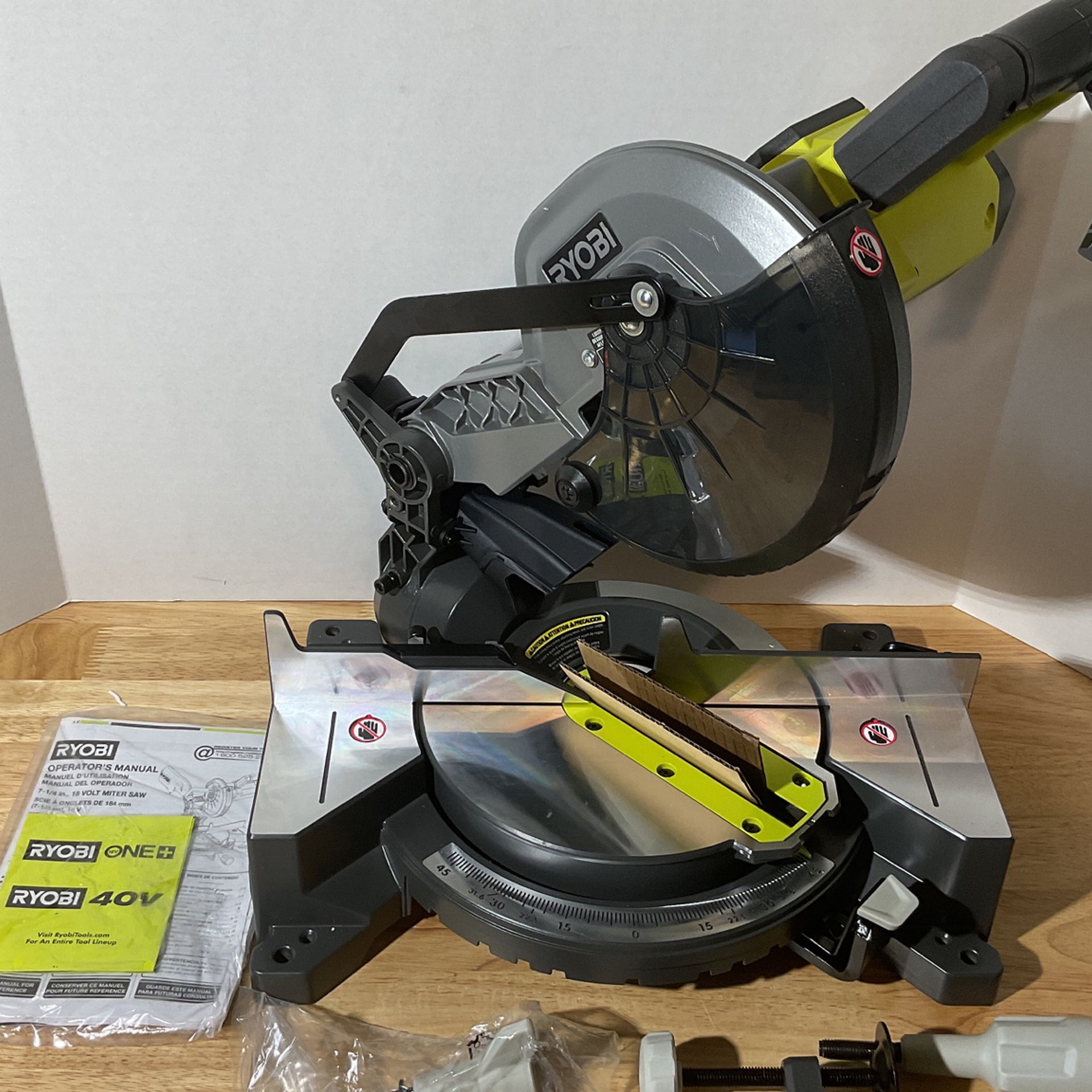 Ryobi ONE+ 18V Cordless 7-1/4” Compound Miter Saw- TOOL ONLY for Sale in  Pico Rivera, CA OfferUp