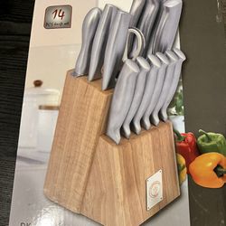 Kitchen Knife Set Stainless Steel Knives Set for Kitchen, Chef Knife Sets for Kitchen with Block Steak Knives Scissor