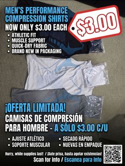 Men's Athletic Compression Tank Tops / Shirts ($3 Each)