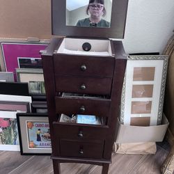 Wood Jewelry Cabinet