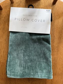 Faux Suede Teal 14x20